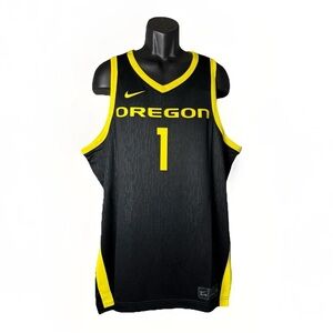 Oregon Ducks Nike Elite Basketball Alternate Jersey NWT Black Men’s Size XL